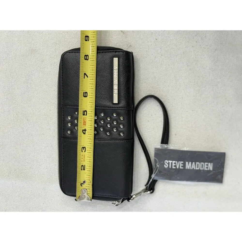 Women’s Black And Silver Steve Madden Wallet